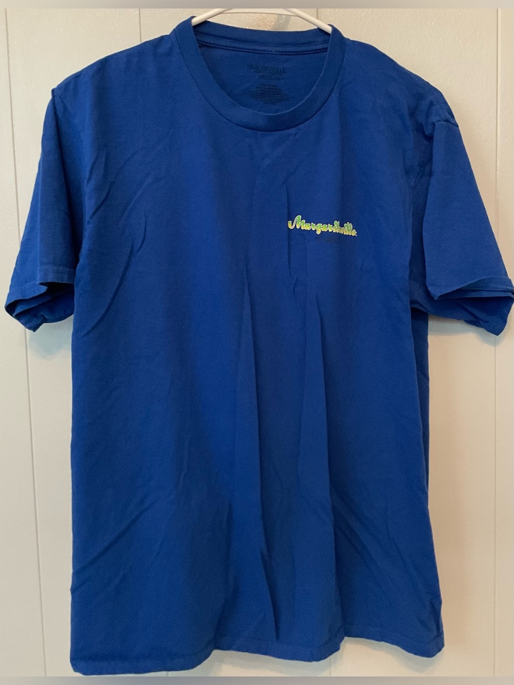 Margaritaville Royal Blue Short Sleeve Tee with Lime Script Logo